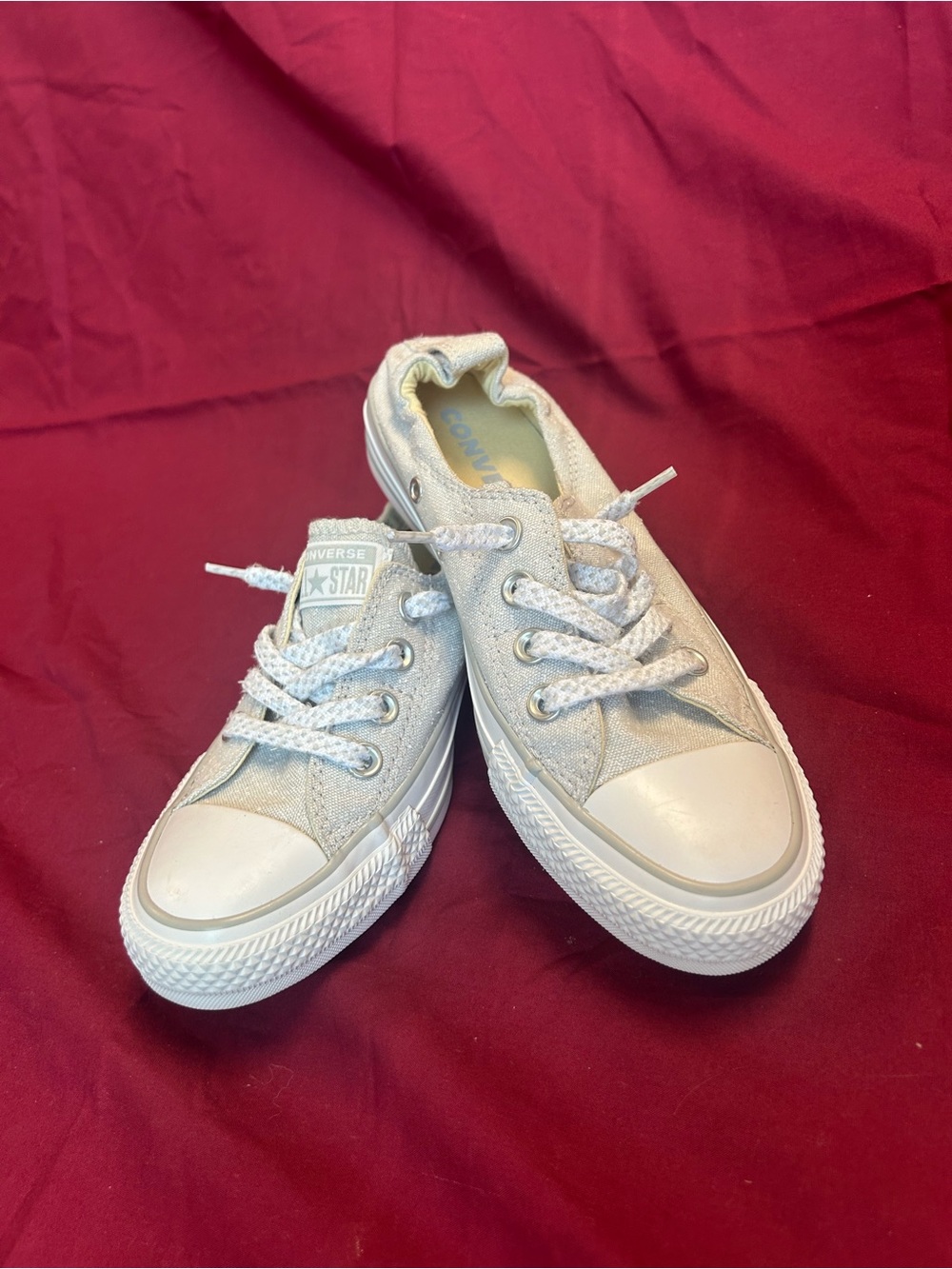 NWOT Converse All-Star Light Gray Sneakers Sz 6